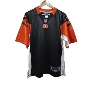 NFL Pro Line Cincinnati Bengals Blank Jersey Football‎ Black Orange Men's Small